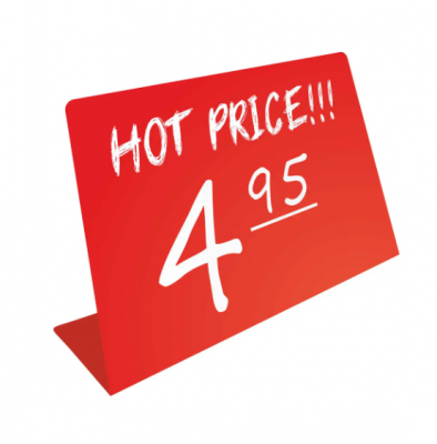 Грифельна табличка L-подібна червона А8