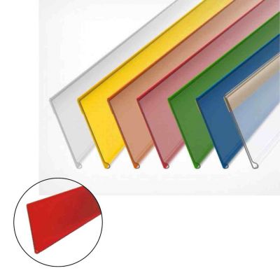 DBR39 цінникотримач поличковий самоклеючий червоний 39мм DBR39 цінникотримач поличковий самоклеючий червоний 39мм