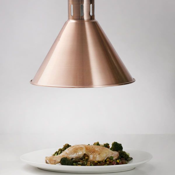 Лампа інфрачервона Hurakan HKN-DL800, 275 мм бронзова