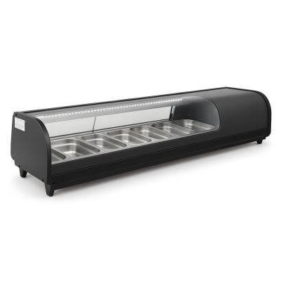 Вітрина холодильна для суші Hurakan HKN-VRS62L чорна