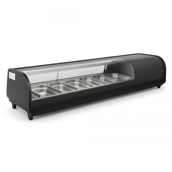 Вітрина холодильна для суші Hurakan HKN-VRS62L чорна