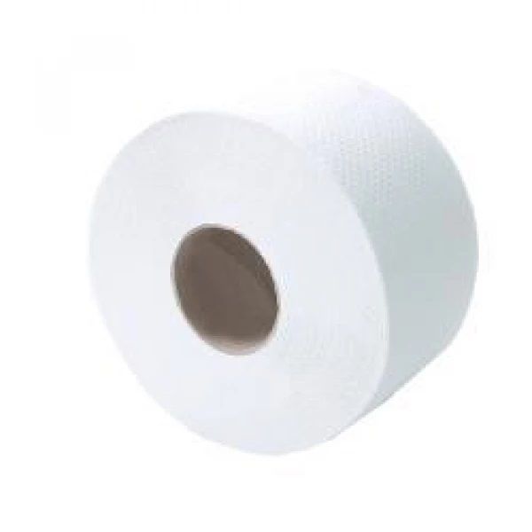 Туалетний папір в рулоні JUMBO, білий,  целюлоза, двошаровий
