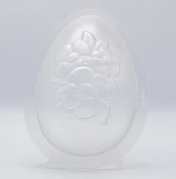 Форма для шоколаду полікарбонатна Яйце з квіткою Анемона 175 мм Chocolate World