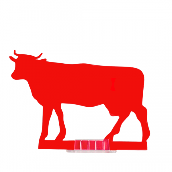 Крейдяна табличка «Корова» чевона