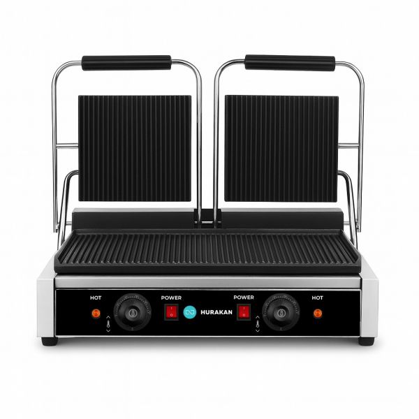 Гриль контактний Hurakan HKN-PE44R подвійний ребро