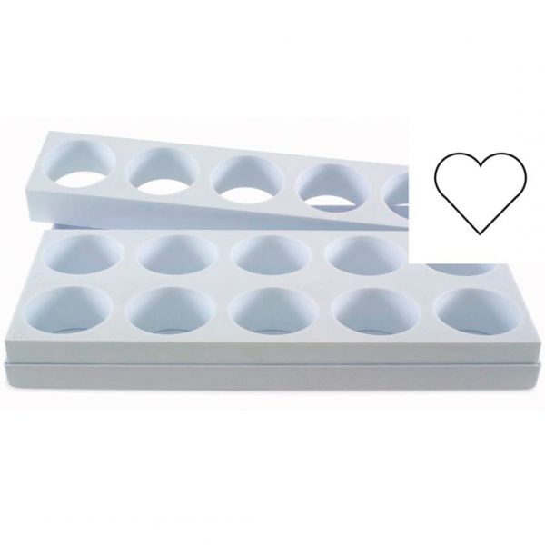 MONOP. B007 Форма для тістечок "Серце" d 65 mm, h 40 mm