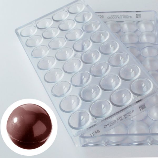 1258 CW Форма для шоколаду "Сфера" Ø27 мм, 2 x 6 г, 32 шт.