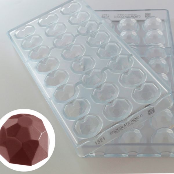 1521 CW Форма для шоколаду "Діамант" 28,5x28,5x18 мм