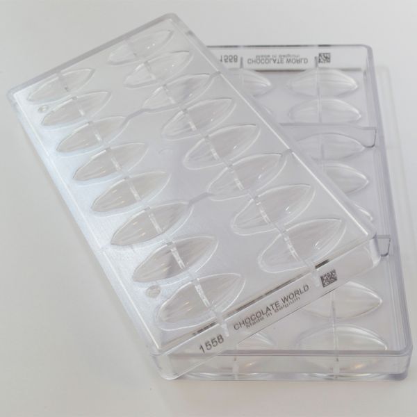 1558 CW Форма для шоколаду "Какао боби" 50x24x12 мм