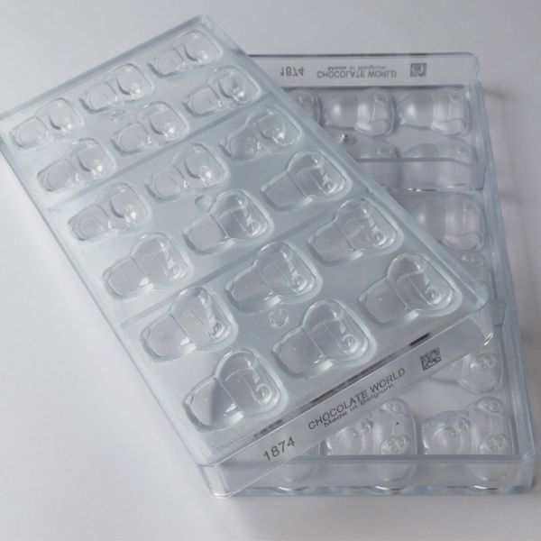 1874 CW Форма для шоколаду "Панда" 36,50x34xrecto 12,50 + verso 13 мм