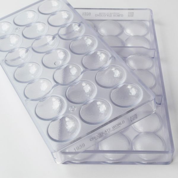 1939 CW Форма для шоколаду "Лінза з гранями" 35x8,5 мм, 7 г x 21 шт.