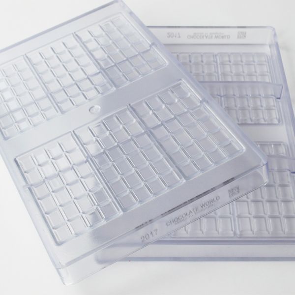 2017 CW Форма для шоколаду "Плитка класична" 100x50x5 мм, 6 шт.