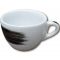 38445 Чашка cappuccino 180 мл Black stroke B "Verona/Palermo Millecolori Hand Painted Brush stroke B