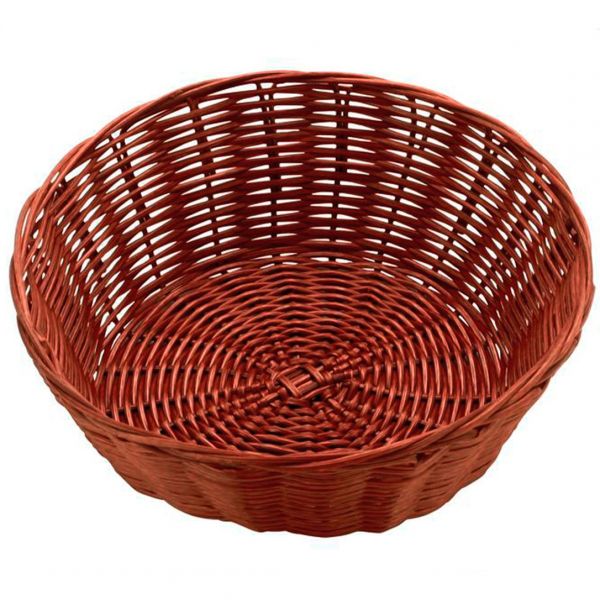 531024 Кошик круглий 20х7 см, темно-коричневий