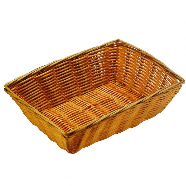 531121 Кошик прямокутний 30х22х6 см, світло-коричневий