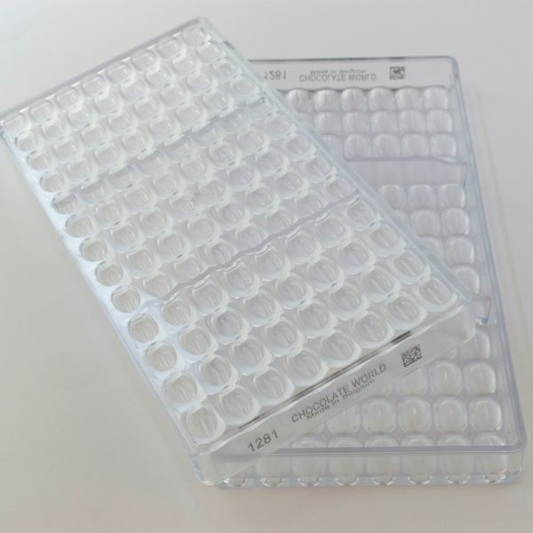 1281 CW Форма для шоколаду "Кавові зерна" 17x12x5 мм, 104 шт. x 1 г