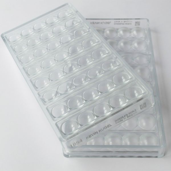 1854 CW Форма для шоколаду "Напівсферна плитка" 117,50x25x14,50 мм, 8 шт.