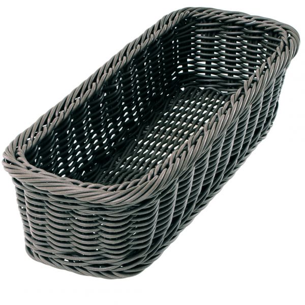 522210 Кошик прямокутний 280х110х70 мм чорний