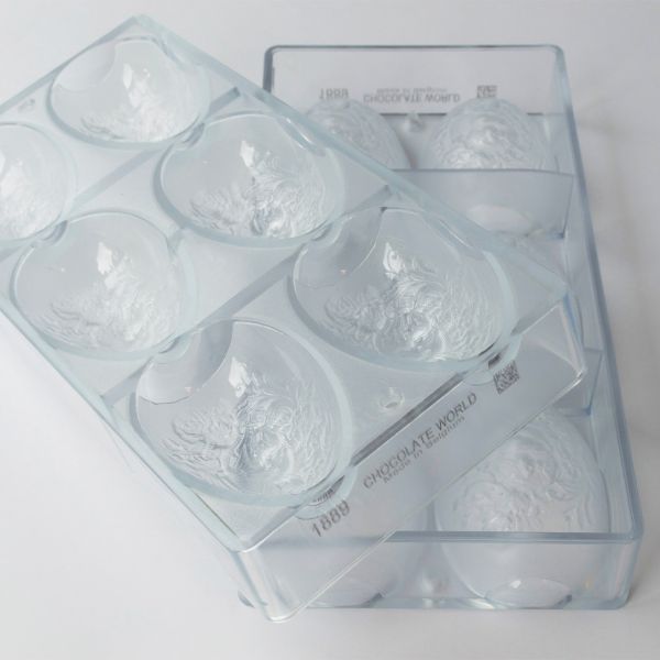 1889 CW Форма для шоколаду "Яйце з кроликом" 87x56,5x33,5 мм, 6 шт. x 70 г