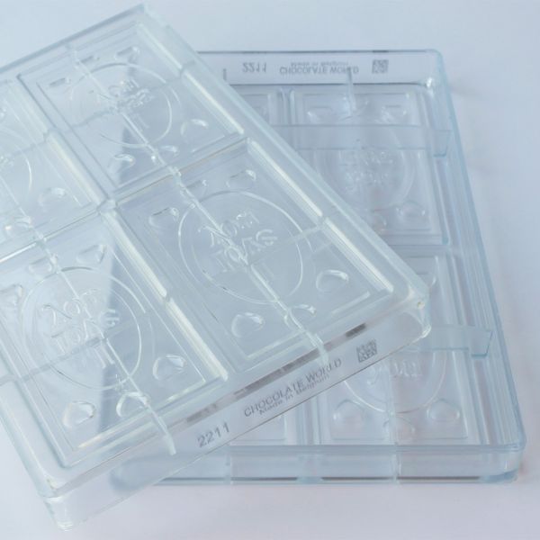 2211 CW Форма для шоколаду "Сумую та люблю" 119x68x6  мм