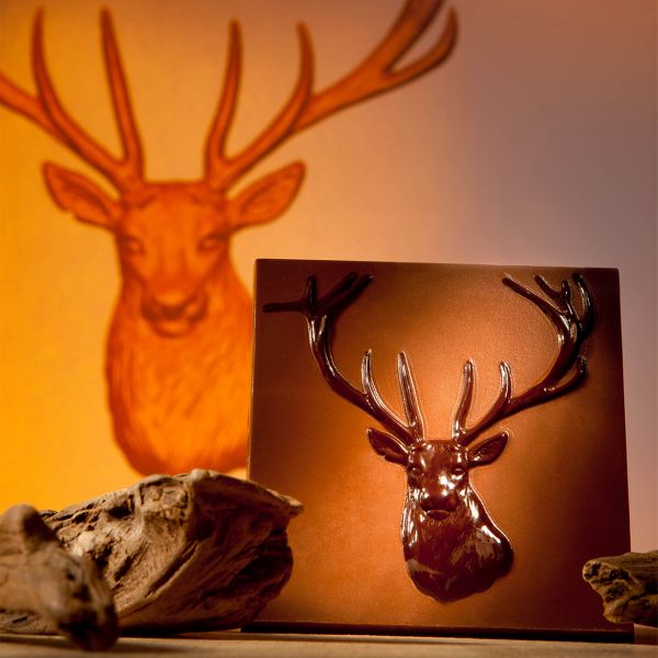 1792 CW Форма для шоколаду "Олень" 85x85x9,50 мм, 1x2 шт., 55 г