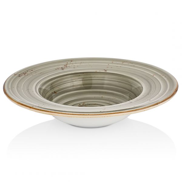 HA-SP-GT-28-CK Тарілка для пасти з прямим бортом 28 см (480 мл), колір cірий (Supreme), серія "Harmo