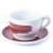 35130 Чашка cappuccino large 260 мл Brown stroke B "Verona Millecolori Hand Painted Brush stroke B B