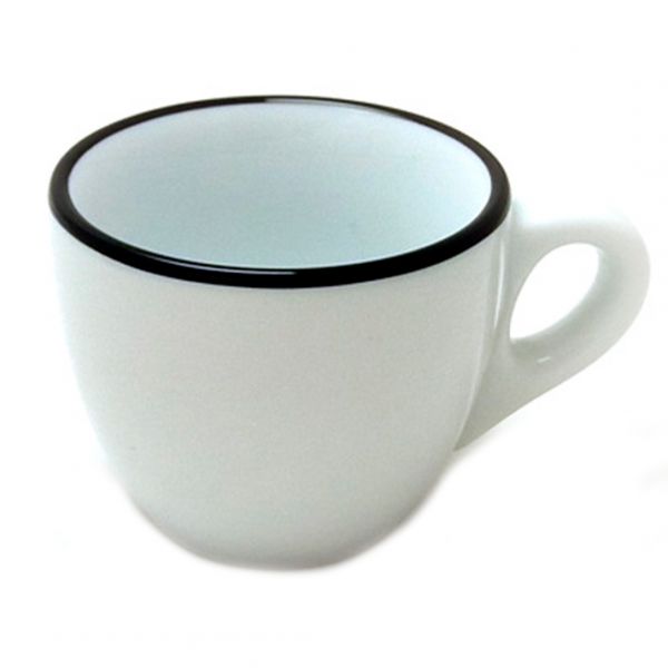 37251 Чашка espresso 75 мл Pennellessa Black rims серія "Verona Millecolori"