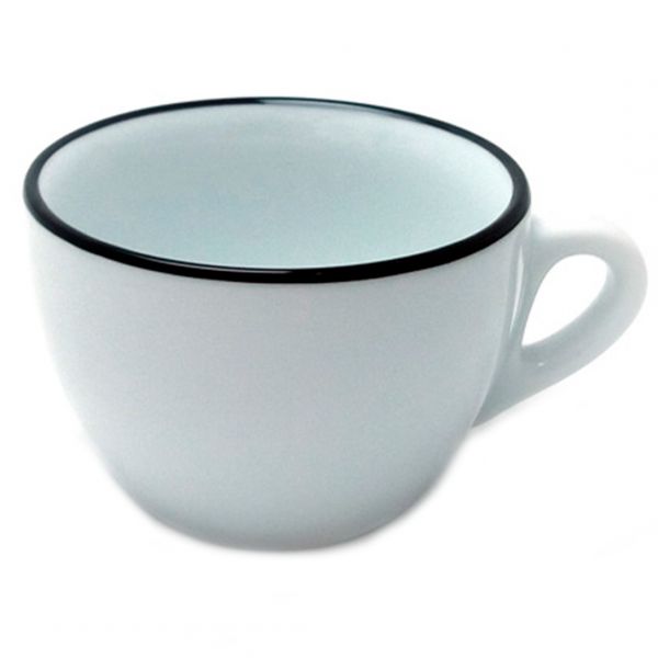 37252 Чашка cappuccino 180 мл Pennellessa Black rims серія "Verona Millecolori"