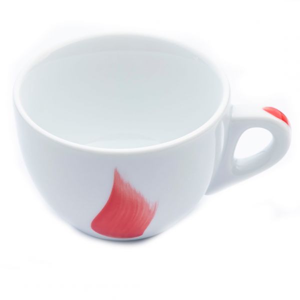 37770 Чашка cappuccino large 260 мл Fiamma Red "Verona Millecolori Hand Painted Fiamma Red with Staf