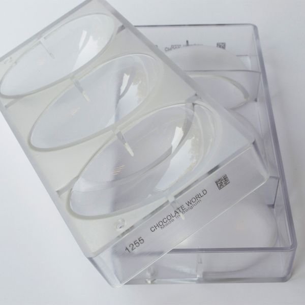 1255 CW Форма для шоколаду "Яйце" 118x77x40 мм, 3 шт. x 227 г