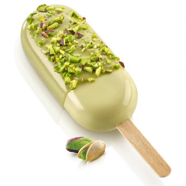 GEL14 3D Форма силіконова "3D ескімо" для морозива 93х43 h25 мм (6 х76 мл) + 50 паличок + підставка