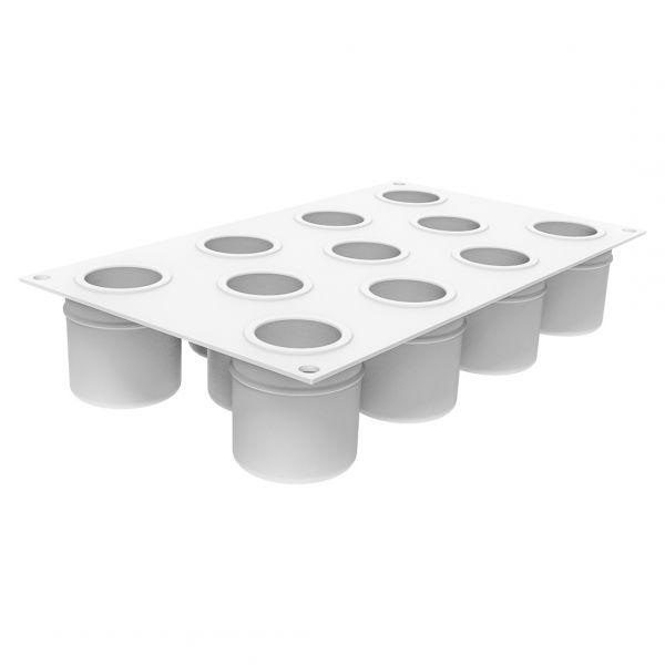 CILINDRO 3D 100 Форма силіконова Ø50 h55 мм (11x 100 мл)