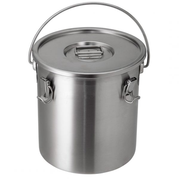 231000 Ємність для транспортування з ручкою, 12 л, н/ж, d 24 см h 28 см