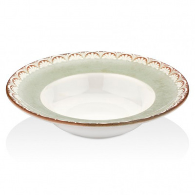 TN-RM-ZT-27-CK Тарілка глибока 27 см (500 мл), декор Rome, серія "Tinta"