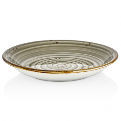 HA-SP-ZT-21-CK Тарілка глибока низька 21 см (500 мл), колір сірий (Supreme), серія "Harmony"