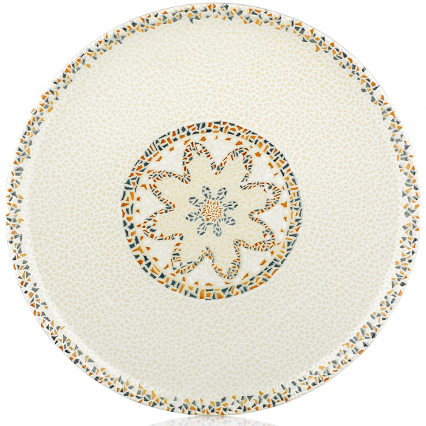 TN-TS-ZT-27-DZ Тарілка кругла 27 см, декор Tessera, серія "Tinta"