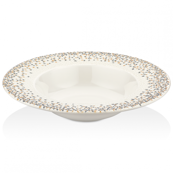 TN-TS-GT-25-CK Тарілка для пасти з прямим бортом 25 см (400 мл), декор Tessera, серія "Tinta"