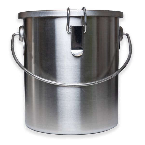 231000 Ємність для транспортування з ручкою, 12 л, н/ж, d 24 см h 28 см