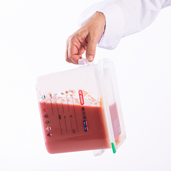 11855 Контейнер квадратний для зберігання з кришкою 290x290xh210  мм з поліпропілену, 12 л