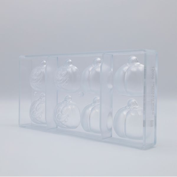 12050 CW Форма для шоколаду "Гарбуз" 52x56x h 23 мм, 2х4 шт./71,5 г