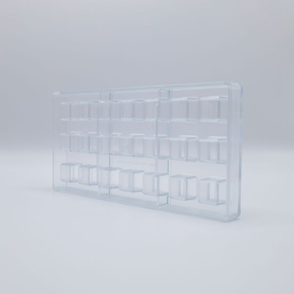 0232 CF Форма для шоколаду "Куб" 20х20 мм h 20 мм, 3х7 шт./9,5 г