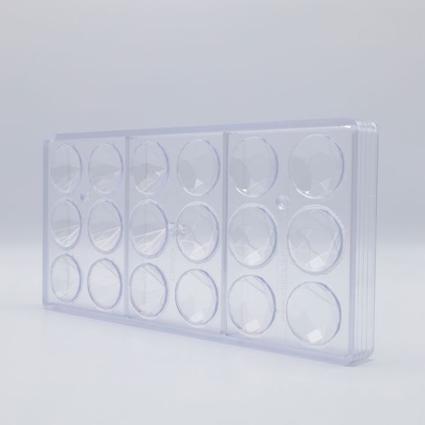 0609 CF Форма для шоколаду "Великий діамант" 35х35 мм h 24,5 мм, 3х6 шт./ 13 г