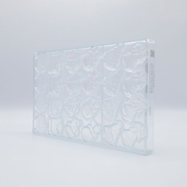 2260 CW Форма для шоколаду "різдво" 6 фігур 43х32 мм h7 мм, 4х6 шт./6 г