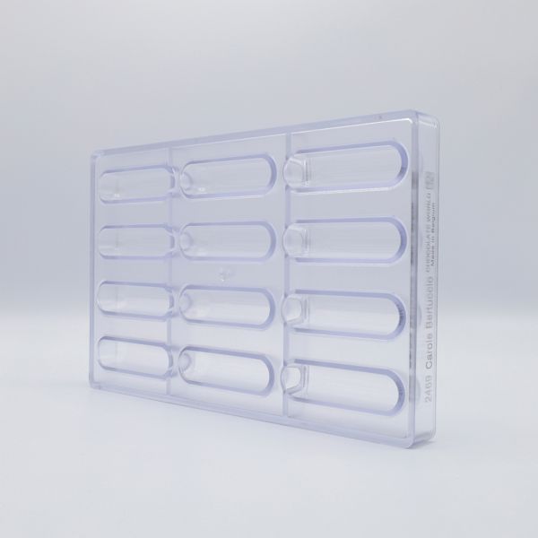 2469 CW Форма для шоколаду "Праліне еклер" від Carole Bertuccio 78,5х19 мм h 20 мм, 3х4 шт./ 29 г