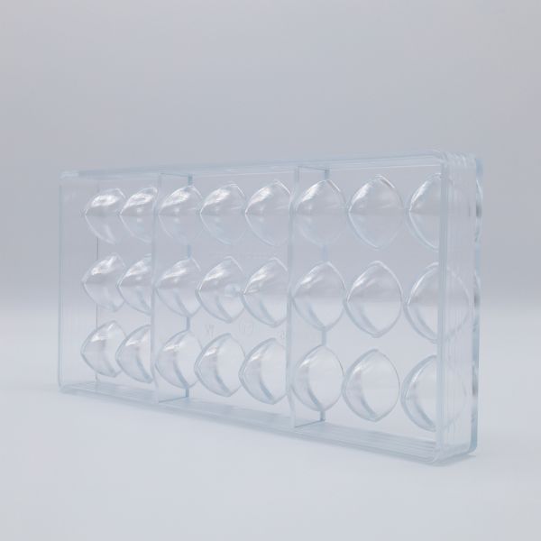 0255 CF Форма для шоколаду "Округле вістря списа" 30х24 мм h 25 мм, 3х8 шт./8,5 г