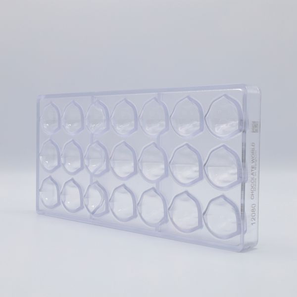 12080 CW Форма для шоколаду "Бельгія" 32,5х32,5 мм h19  мм, 3х7 шт./9,7 г