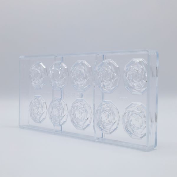 0246 CF Форма для шоколаду "троянда" Ø45 мм h 7,5 мм, 2х5 шт./9,5 г