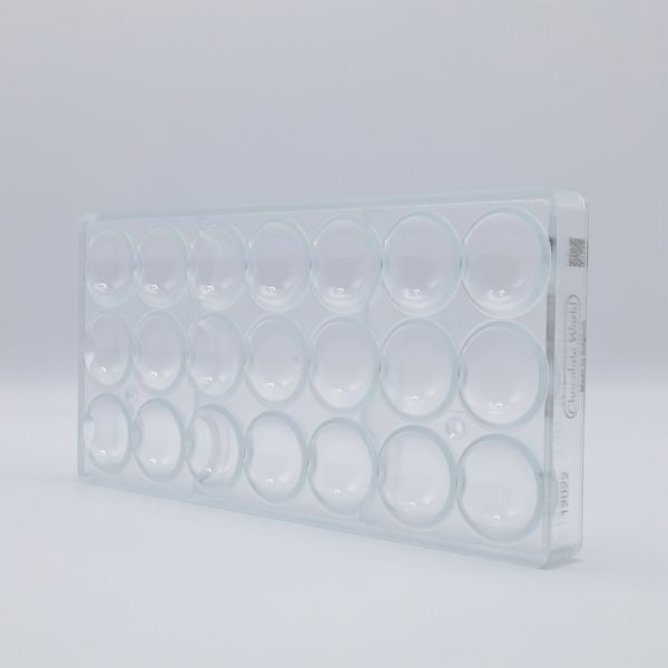 12022 CW Форма для шоколаду "купол" 35x35x15 мм, 3х7/2х11  г.