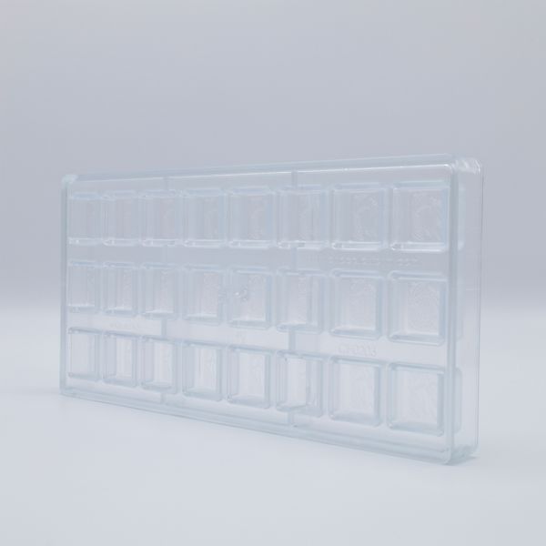 0203 CF Форма для шоколадної цукерки "какао" 25х25х14 мм, 3х8 шт., 9 г